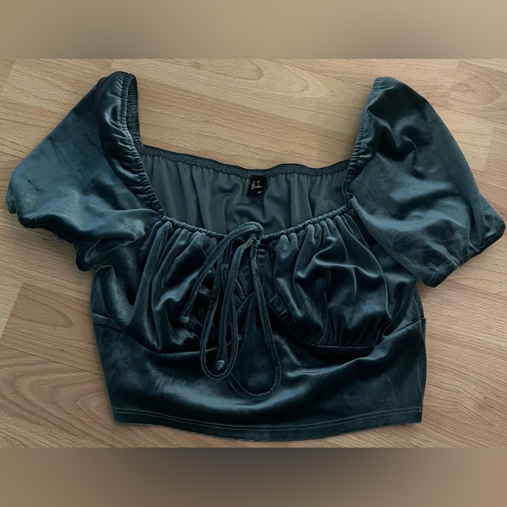 Velvet Blue/Green Top from Boutique